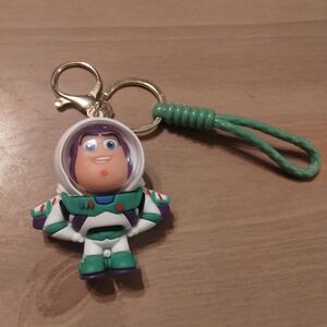 New Disney Pixar Toy Story Buzz Lightyear 3D Rubber Keychain | Cute Bag Charm